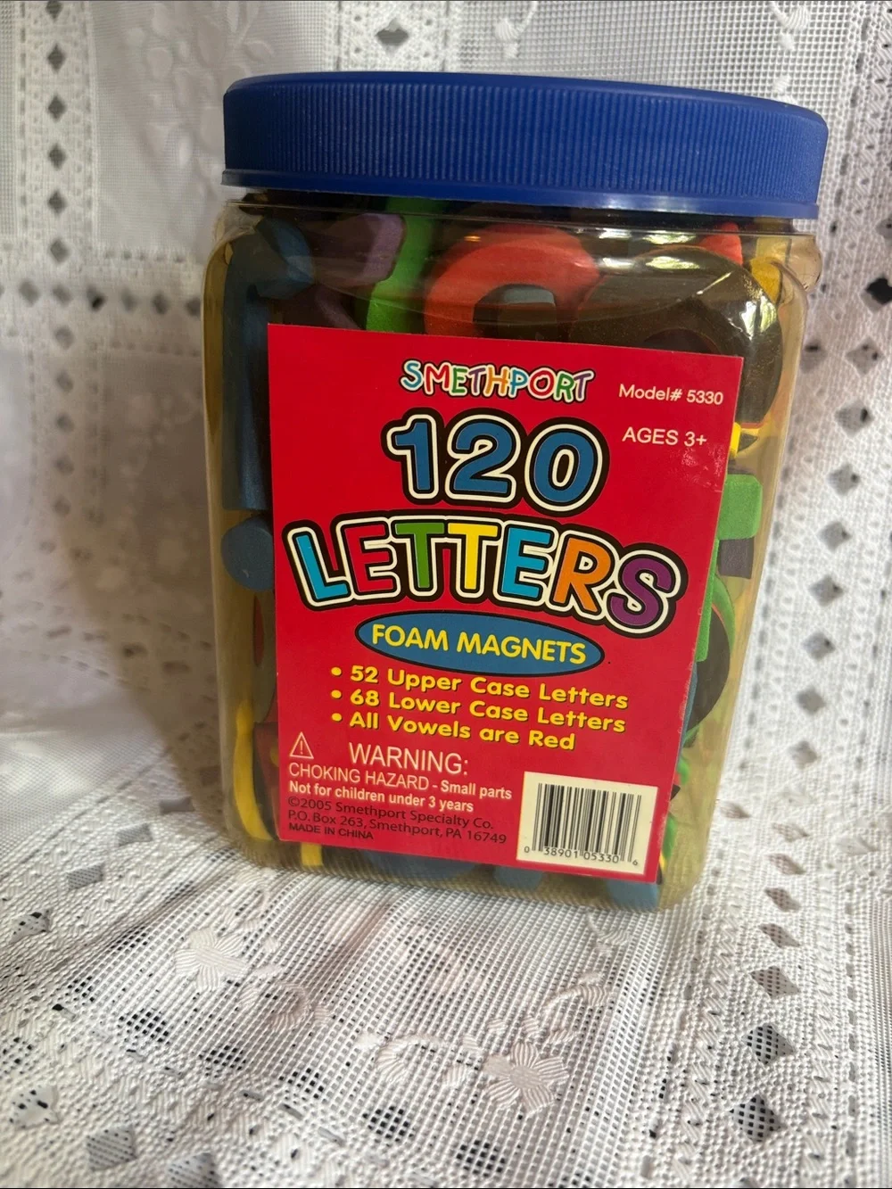 120 Foam Magnetic Letters - Multicolor